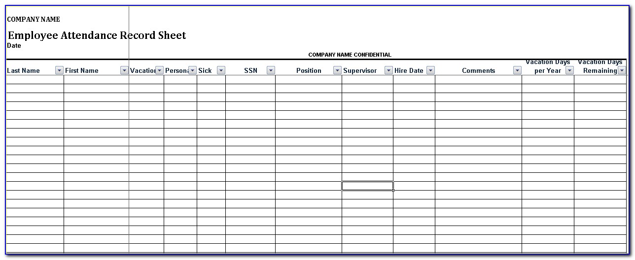 Employee Accident Form Template