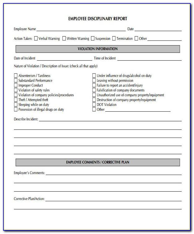 Free Employee Accident Report Template