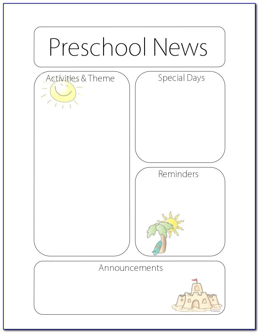 Free Weekly Newsletter Templates For Elementary Teachers
