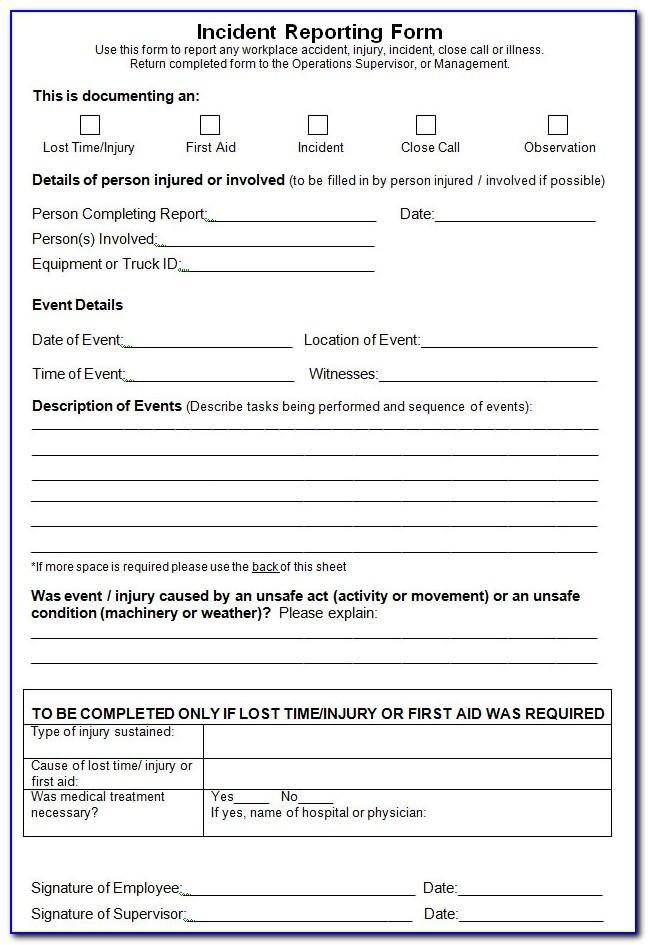 Health And Safety Audit Form Workplace