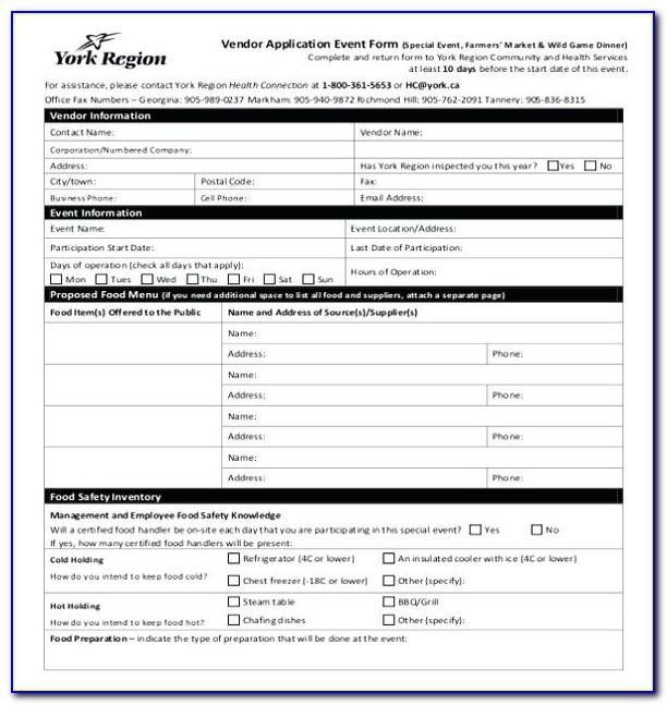 Registration Form Template Word