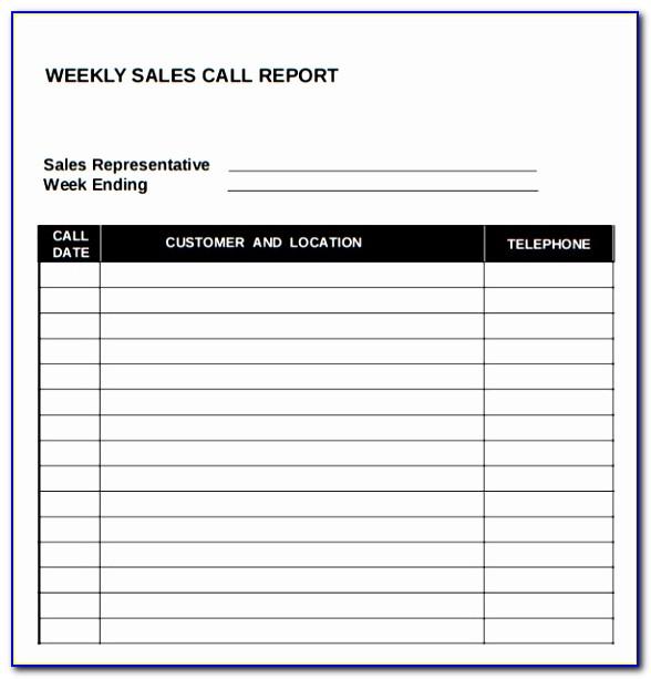 Sales Call Plan Template Word