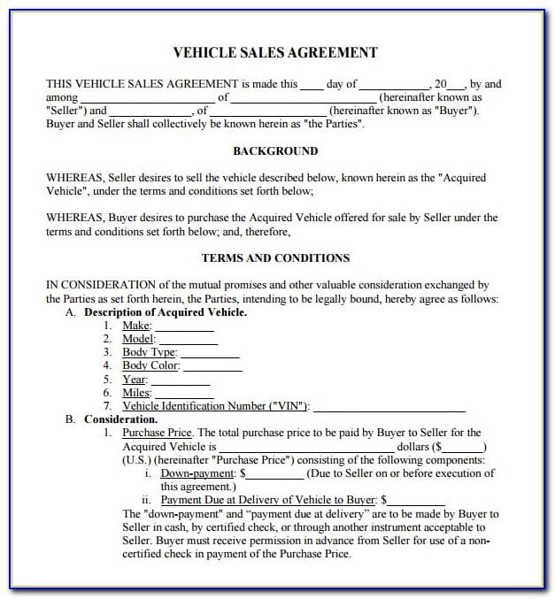 Vehicle Lease Agreement Template Ontario