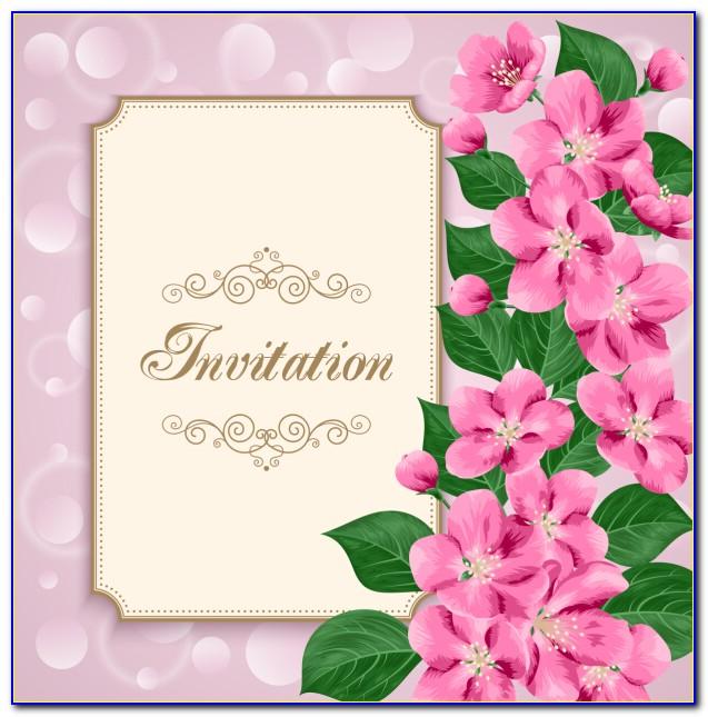 Vintage Floral Invitation Templates