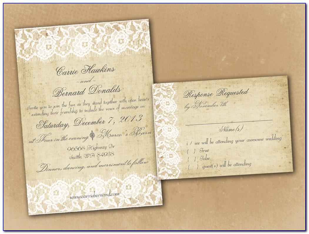 Vintage Wedding Program Template Free