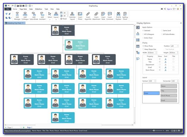 Visio Org Chart Shape Color