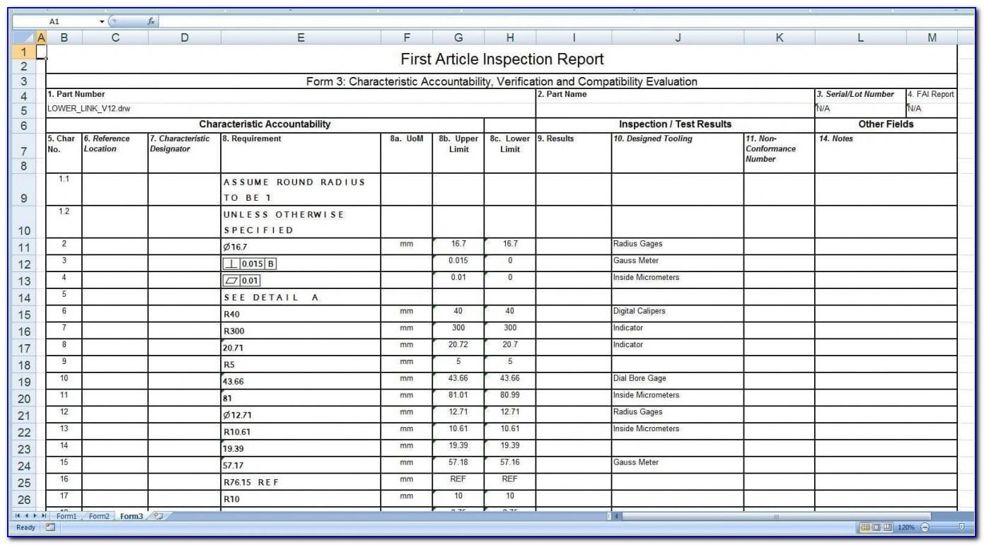 Visual Welding Inspection Report Form