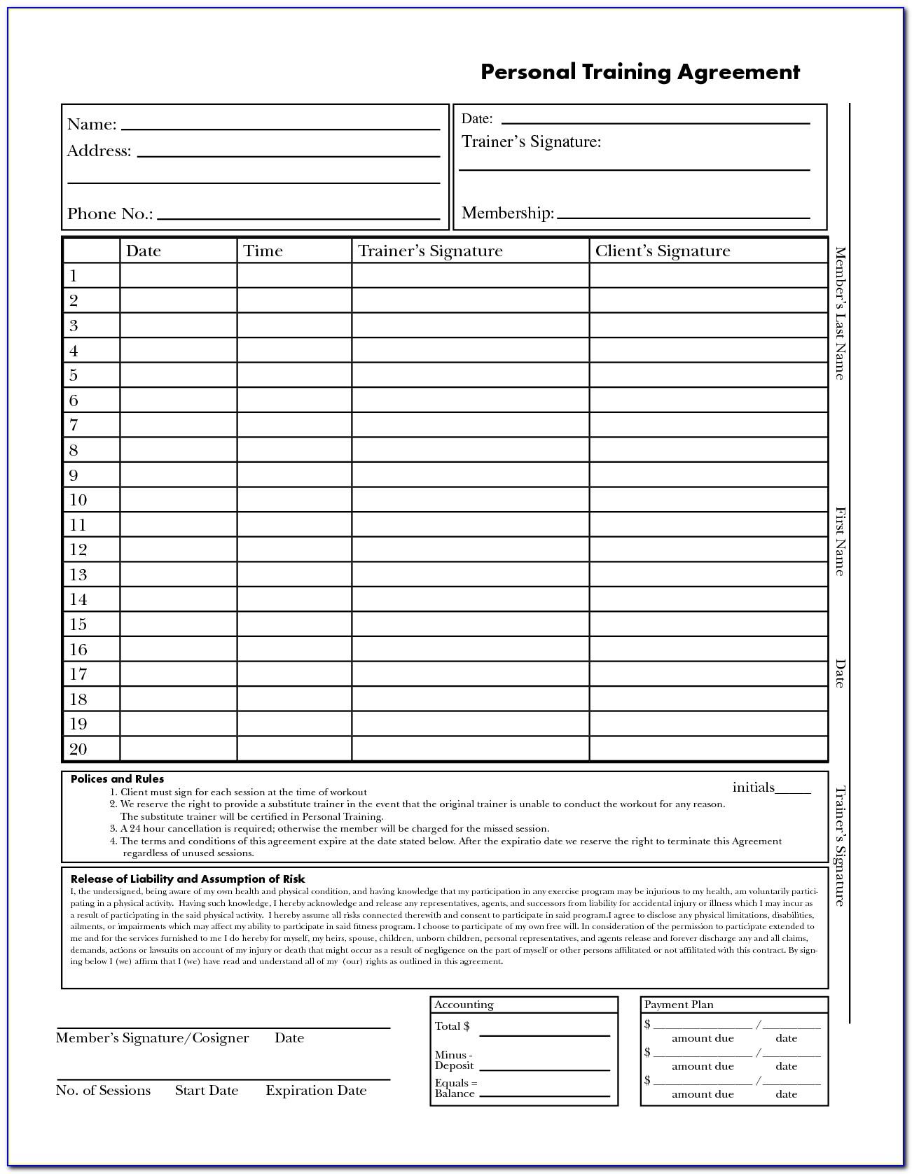 Waiver Form Template Nz