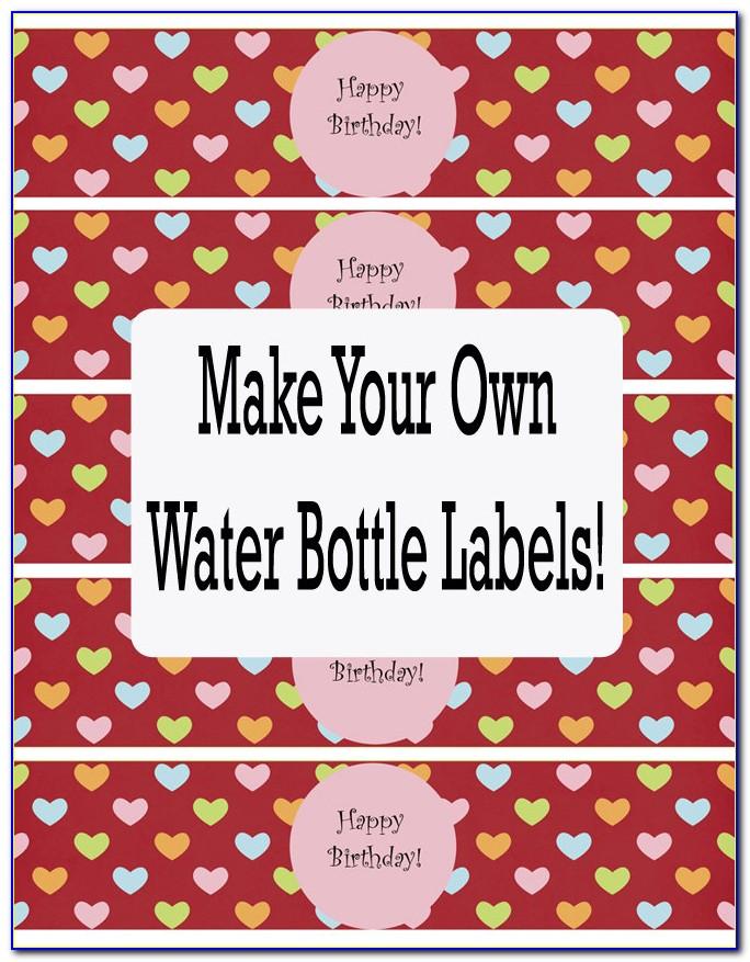 Water Bottle Label Template Free Download