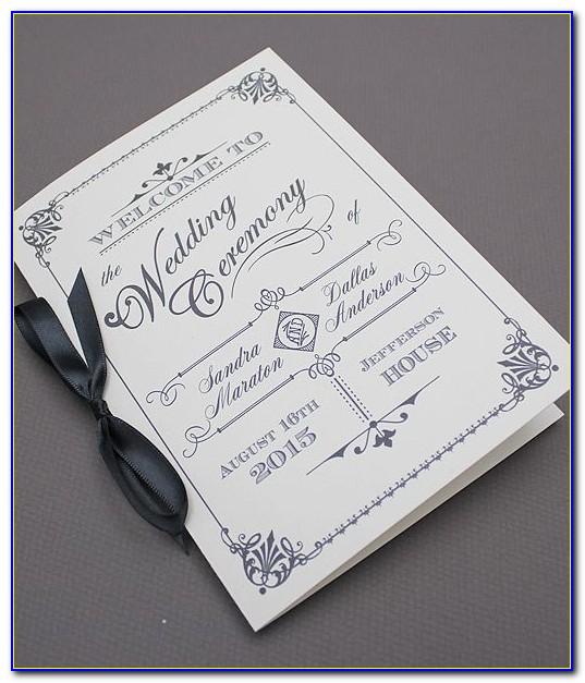 Wedding Ceremony Brochure Templates