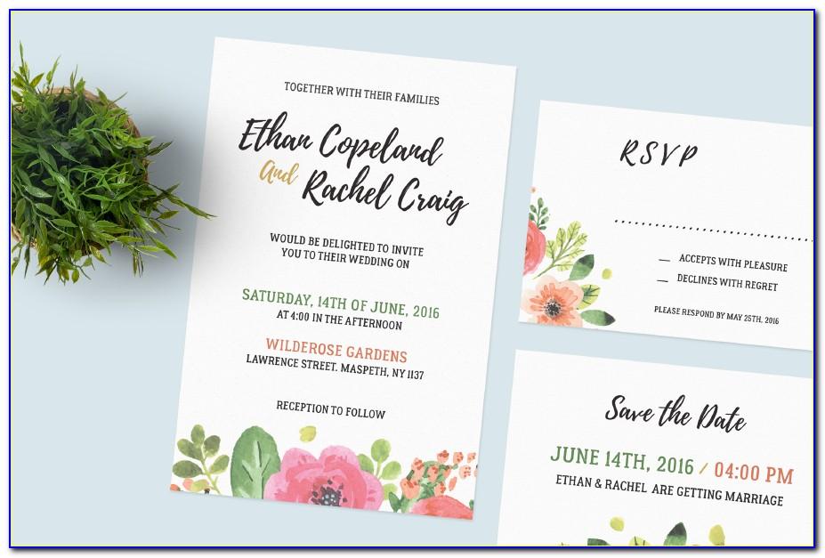 Wedding Invitation Templates Printable