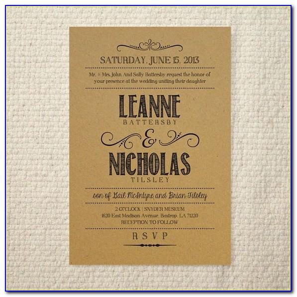 Wedding Invitations Templates For Word Free