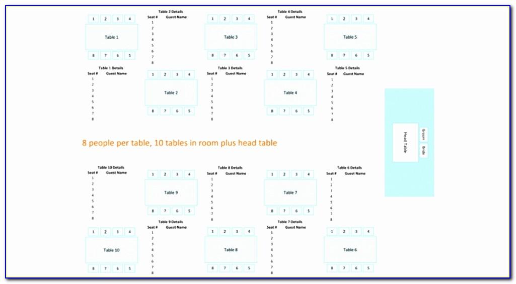 Wedding Seating Chart Maker Excel