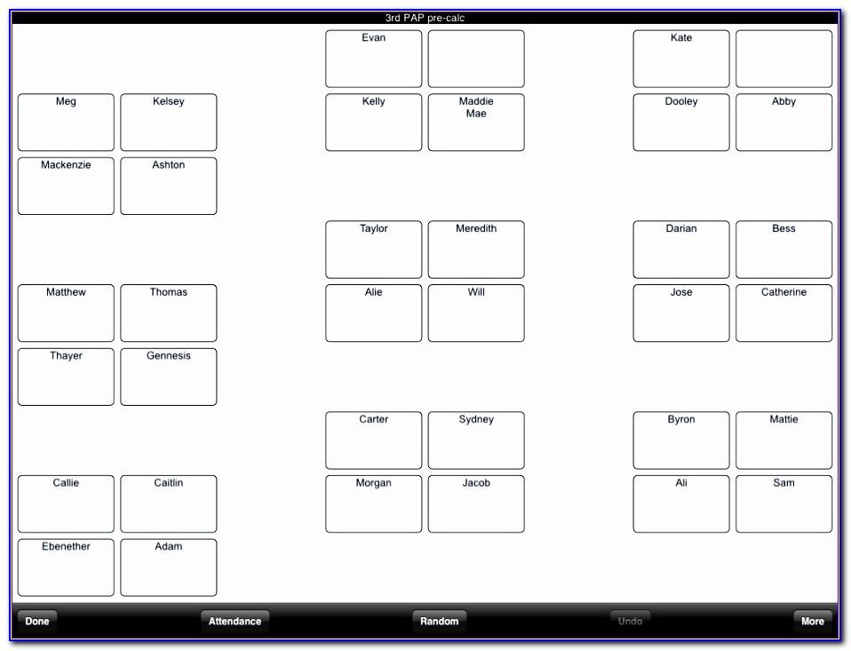 Wedding Table Seating Plan Template Excel