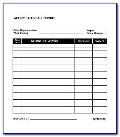 Weekly Status Report Template Excel Free Download