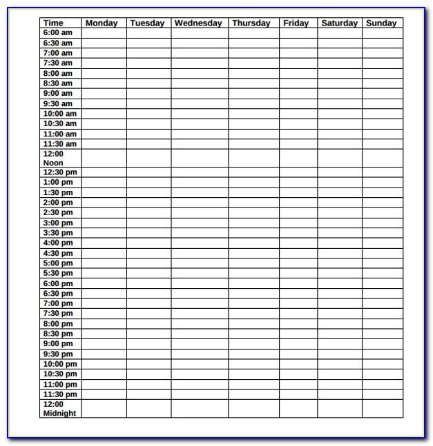 Weekly Timesheet Template Excel Free