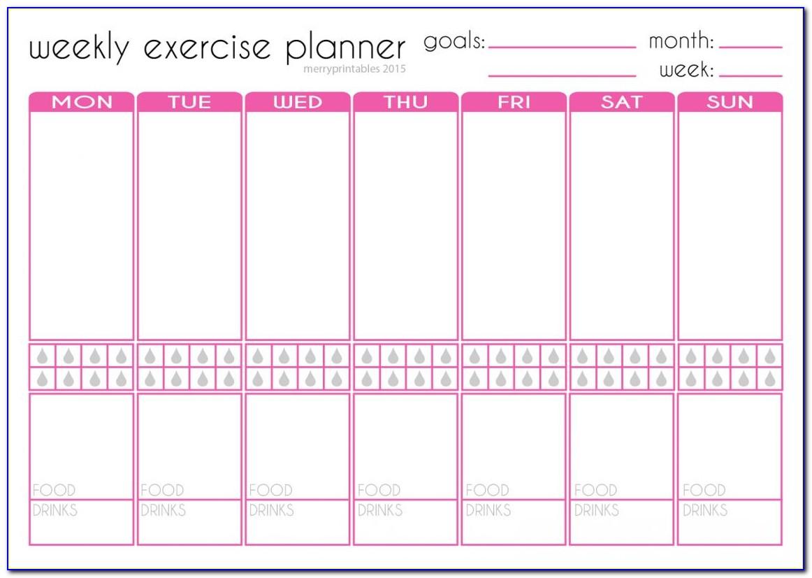 Weekly Training Timetable Template