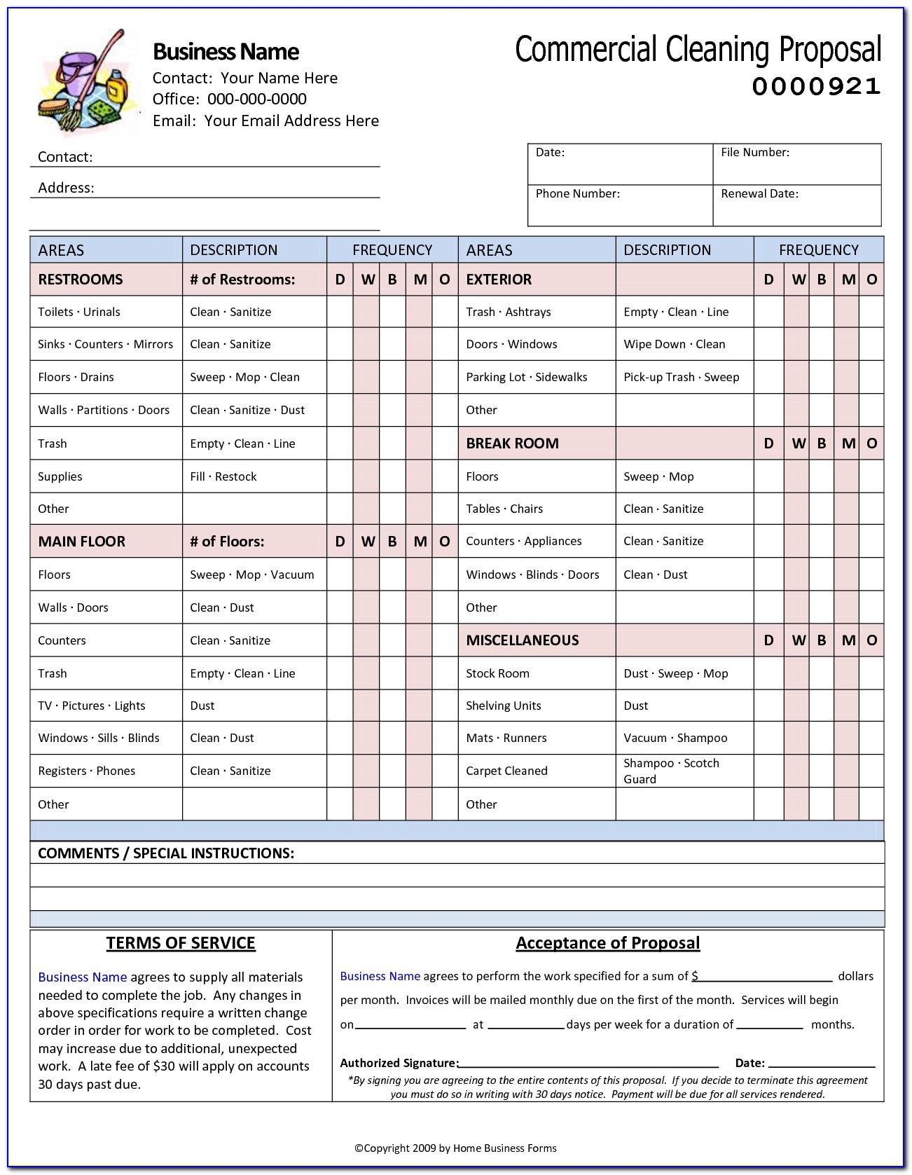 Window Cleaning Contract Template Free