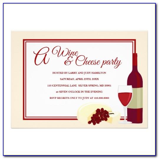 Wine And Cheese Invitation Template Free
