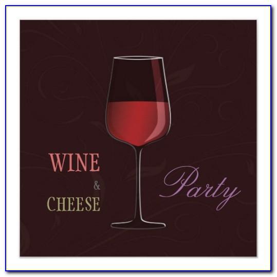 Wine And Cheese Invitation Template