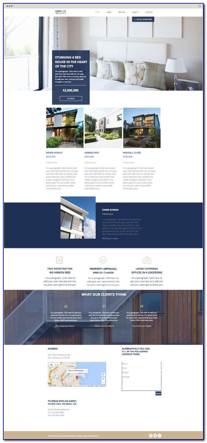 Wix Real Estate Templates