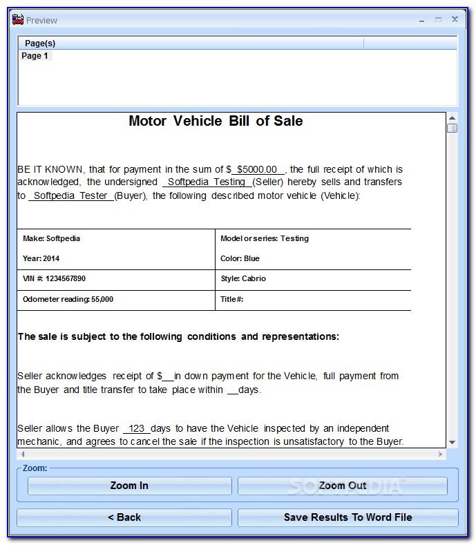 Word Template For Bill Of Lading