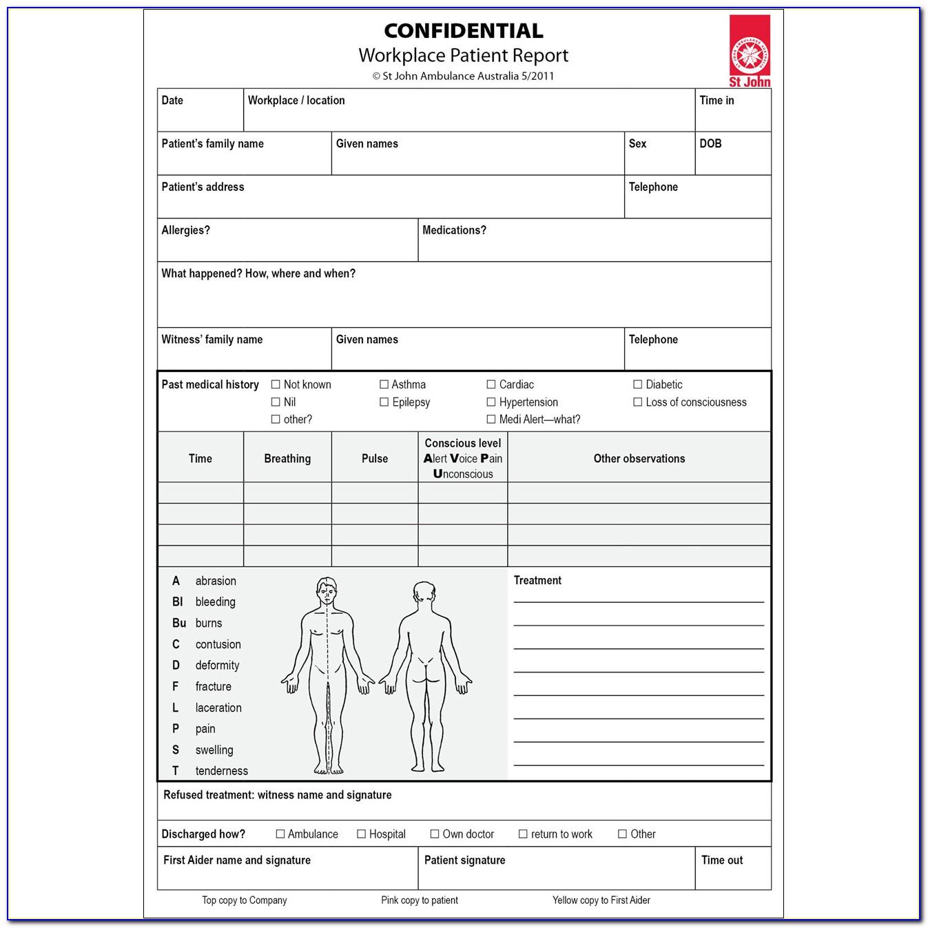 Workplace Accident Report Form