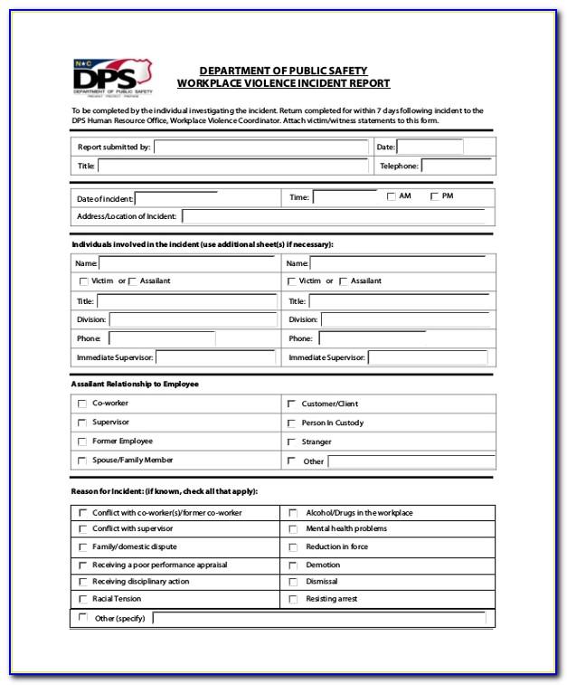 Workplace Safety Inspection Checklist Forms