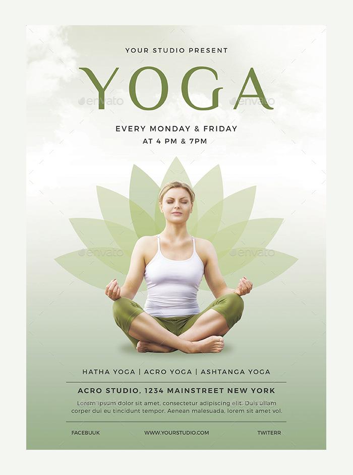 Yoga Flyer Template Word Free