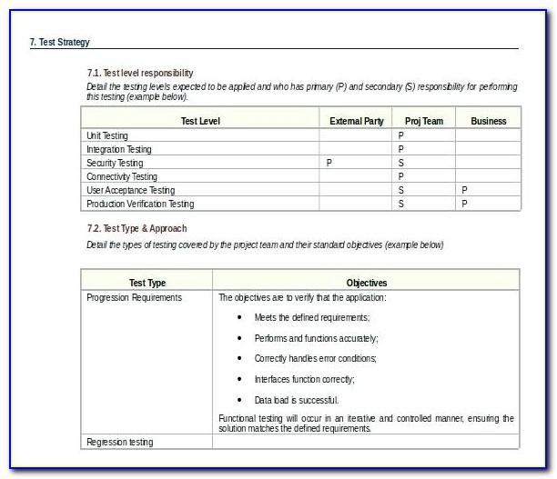 Agile Test Plan Template Download
