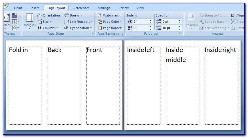 Brochure Template Microsoft Word Free Tri Fold
