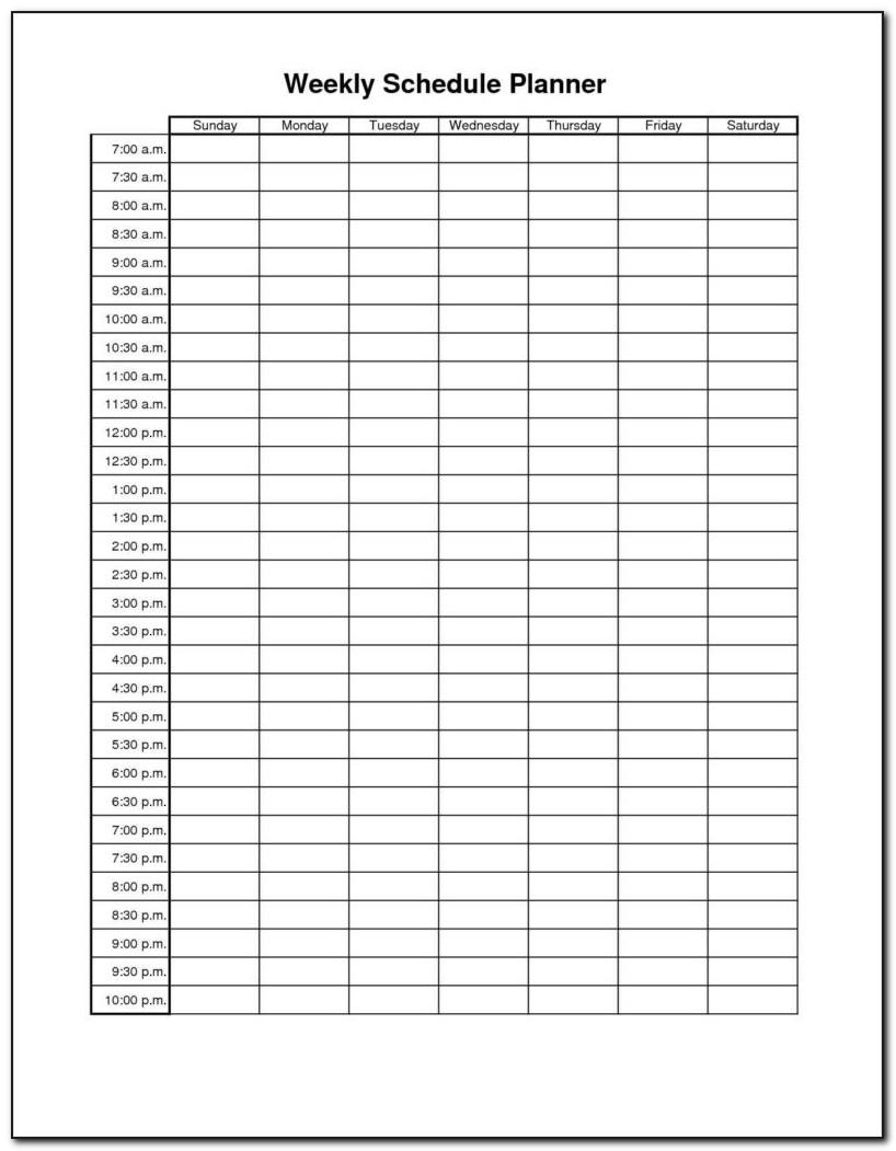 Employee Time Schedule Template Excel