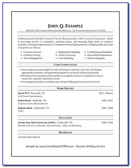 Examples Of Skills For Customer Service Resume