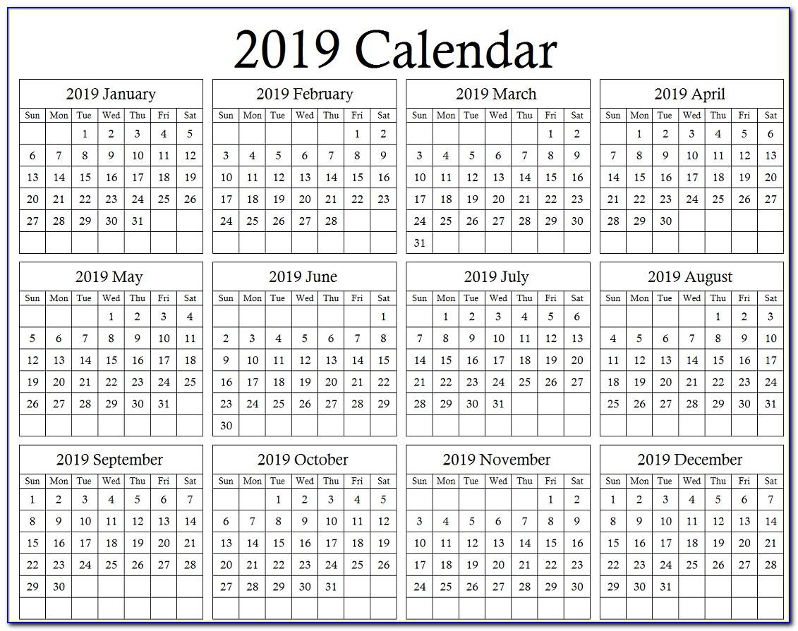 Free Employee Vacation Calendar Template