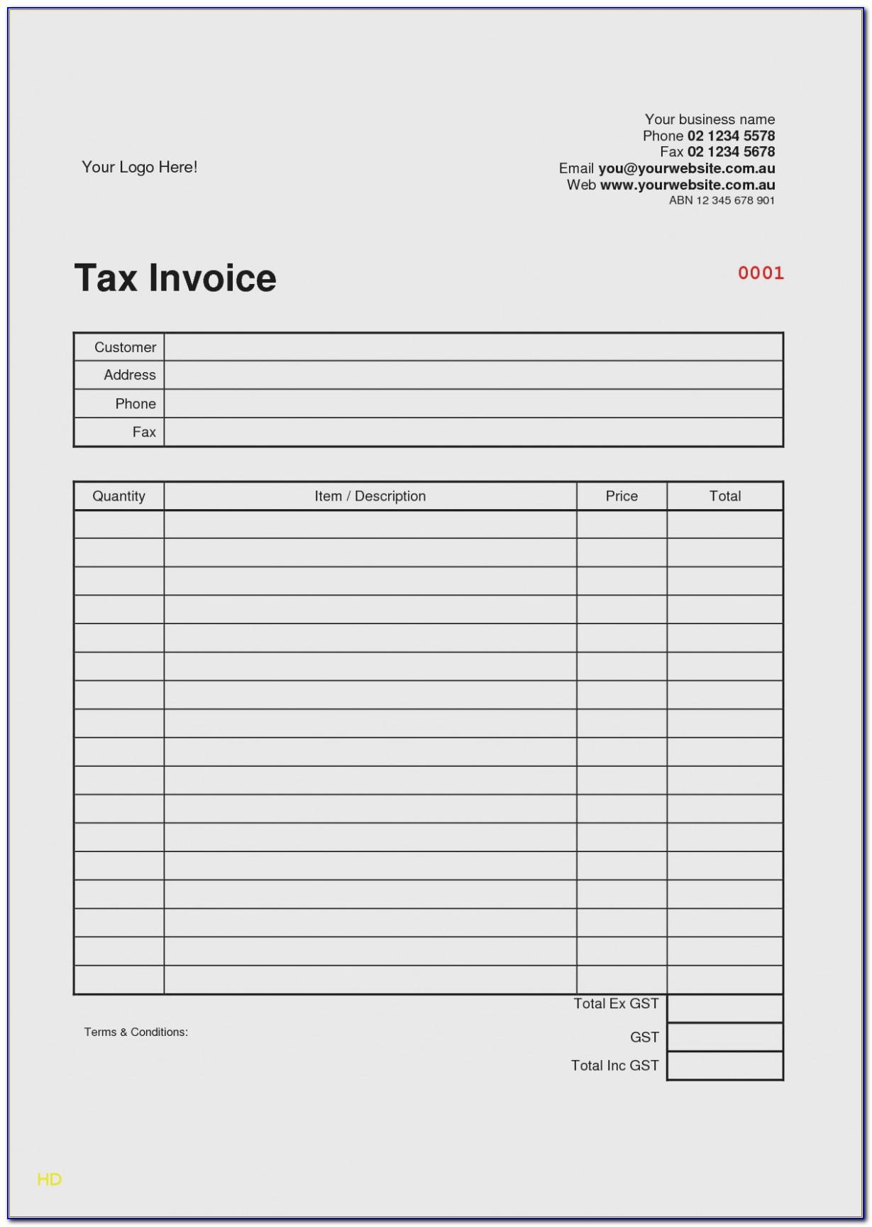 Free Taxi Invoice Template Online