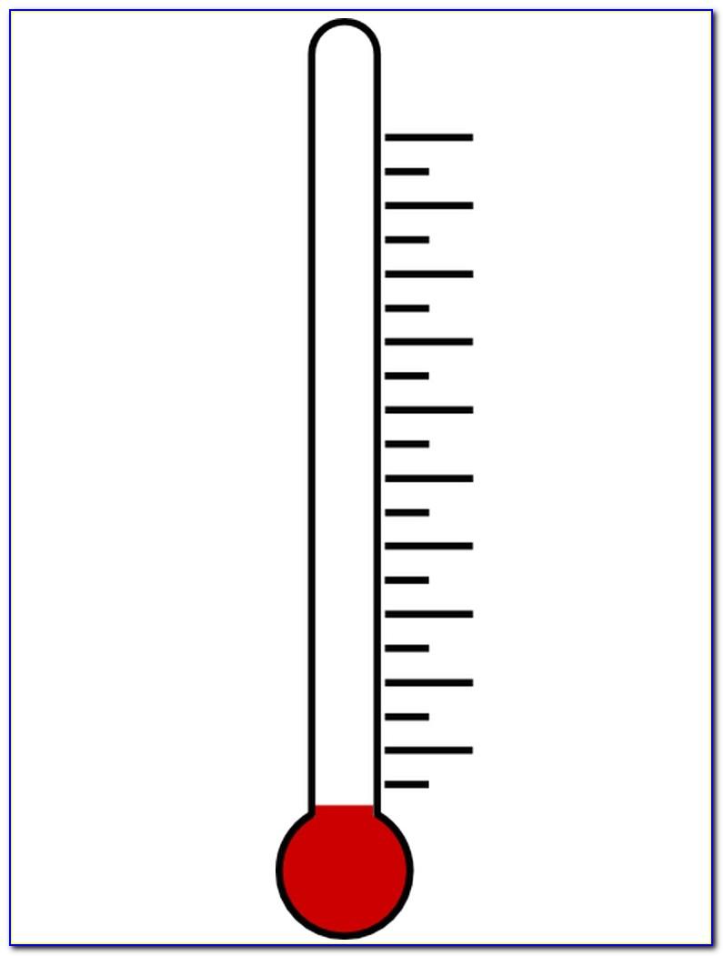 Free Template For Fundraising Thermometer