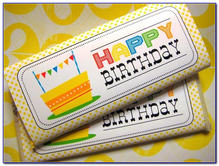 Free Templates For Candy Bar Wrappers Birthday