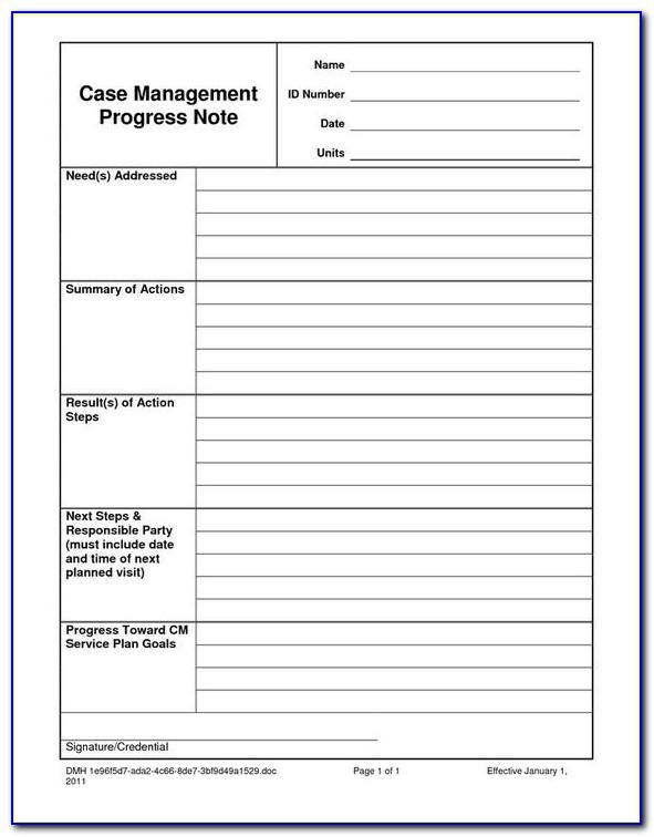 Free Treatment Plan Template For Mental Health