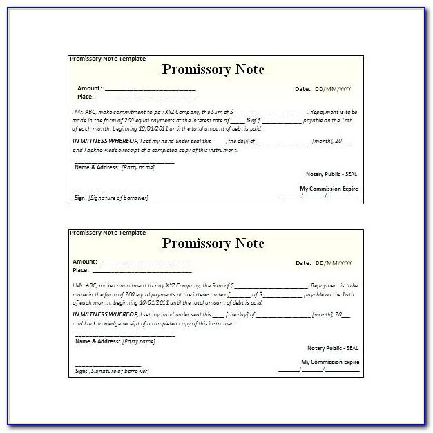 Illinois Secured Promissory Note Template