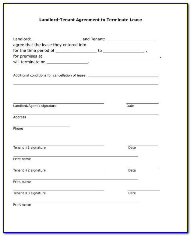 Landlord Tenant Agreement Form Pdf