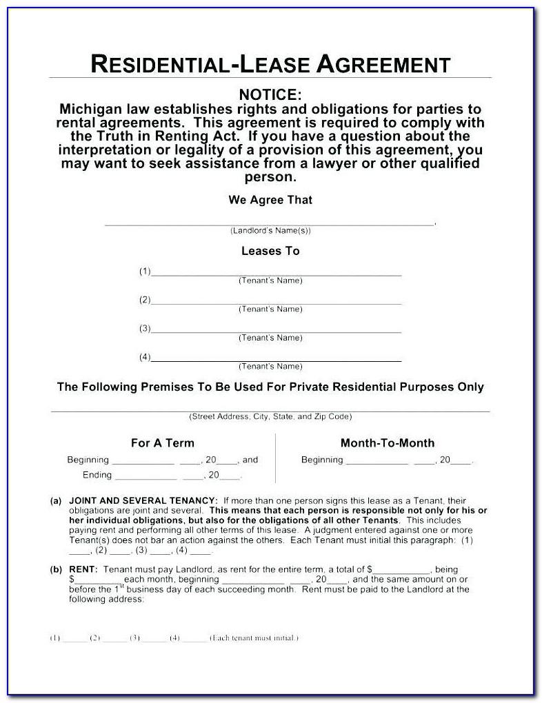 Landlord Tenant Contract Sample