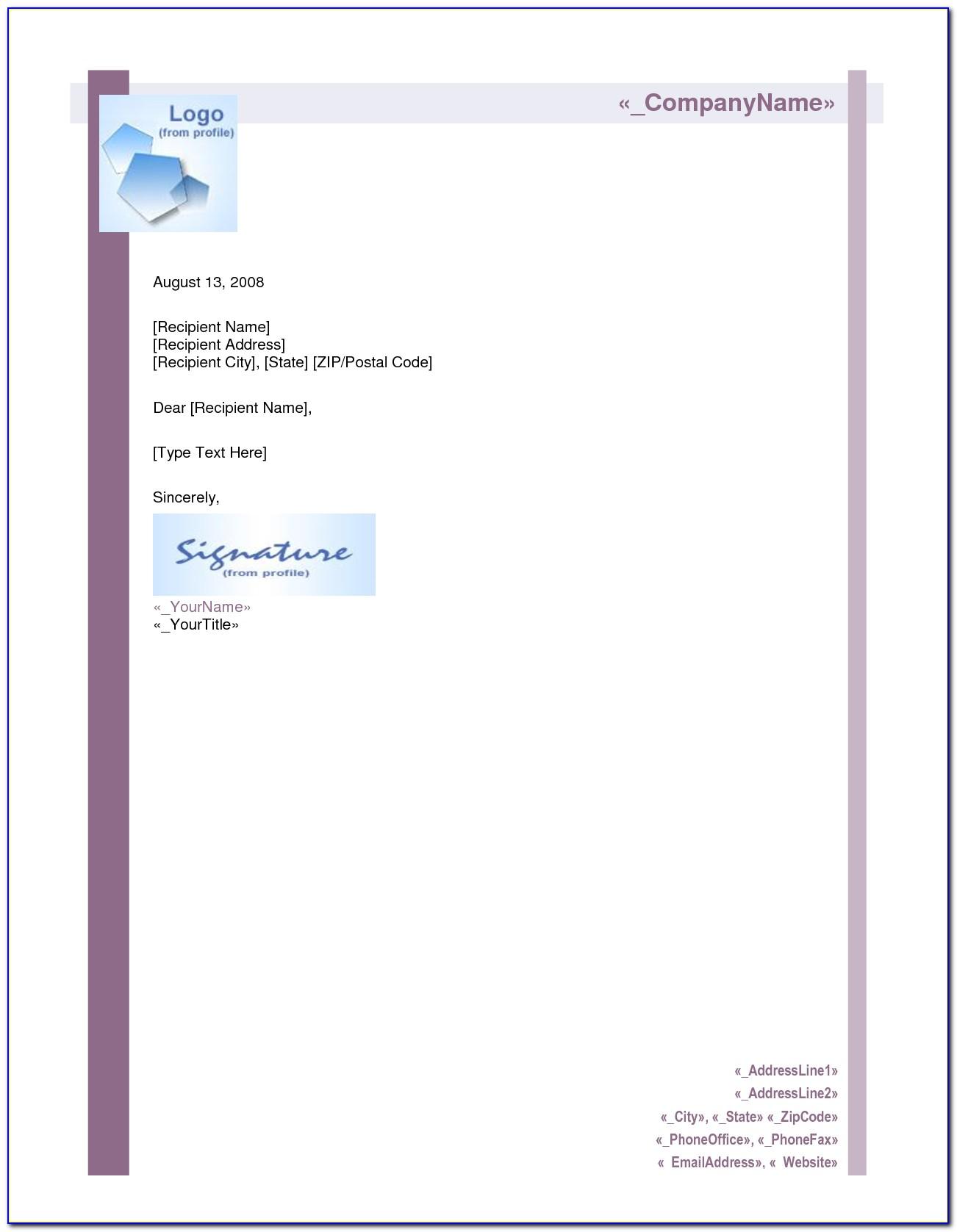 Letterhead Templates For Word Free Download