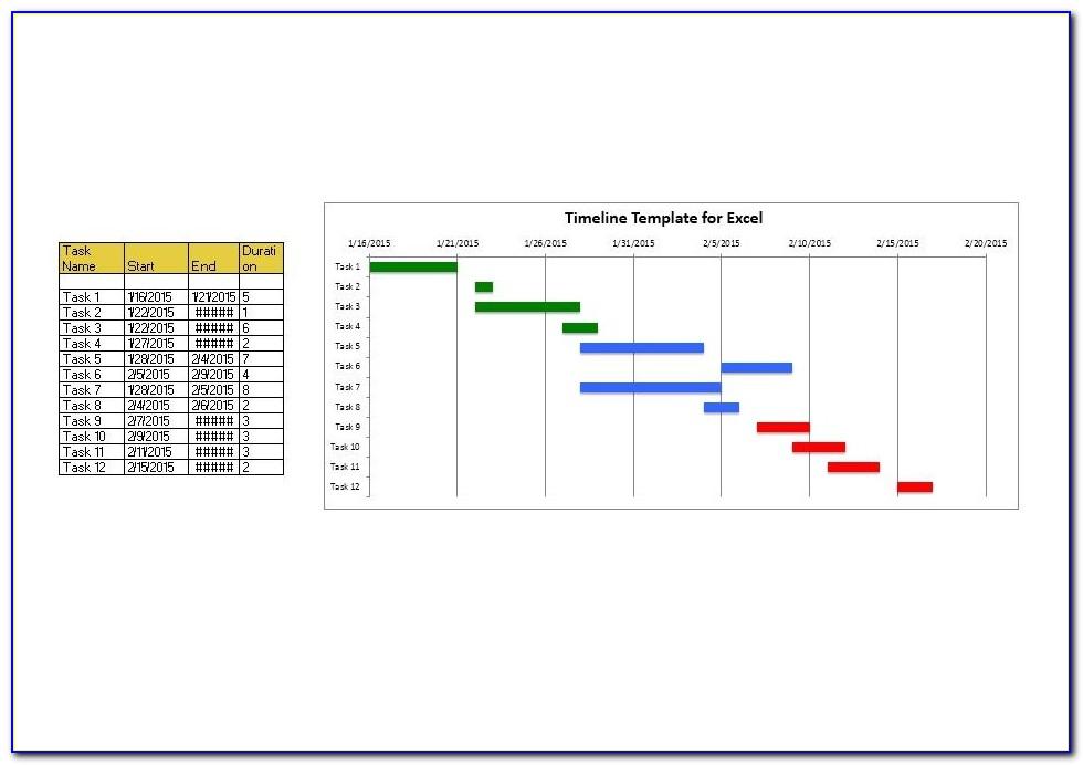 Project Timeline Calendar Template Excel