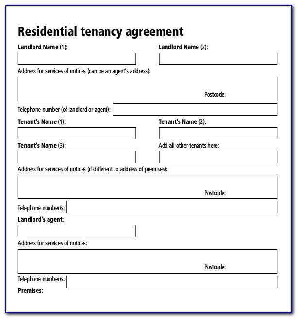 Residential Tenancy Agreement Template Word