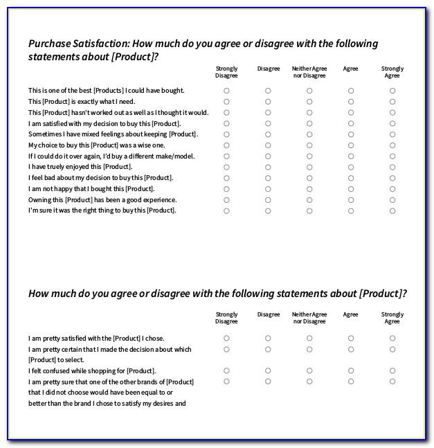 Sample Customer Satisfaction Survey Questionnaire