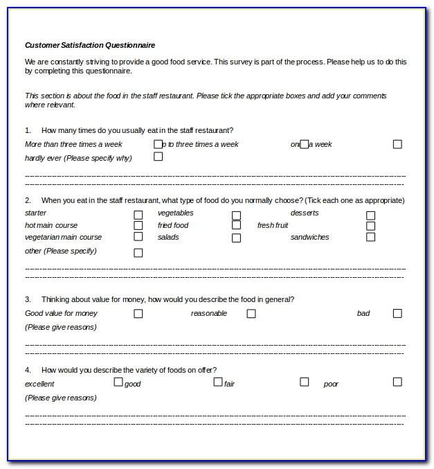 Sample Customer Satisfaction Survey Questions For Information Technology
