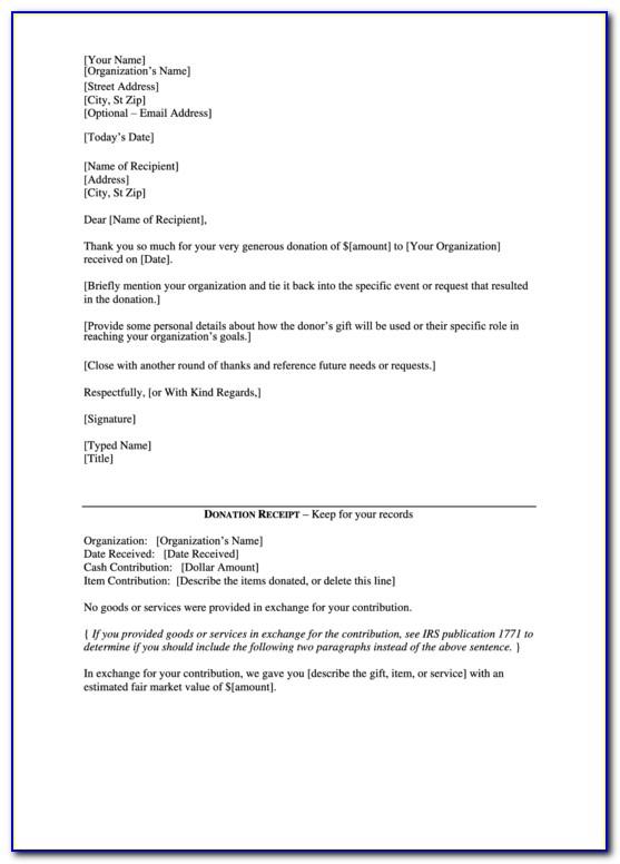 Sample Thank You Letter For Donation To School Pdf