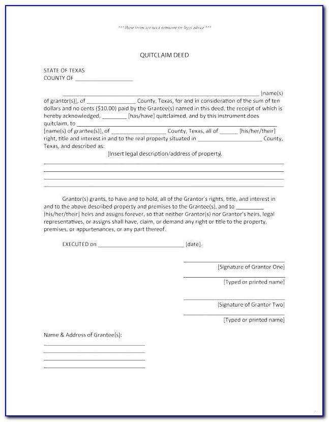 Property Deed Of Trust Template