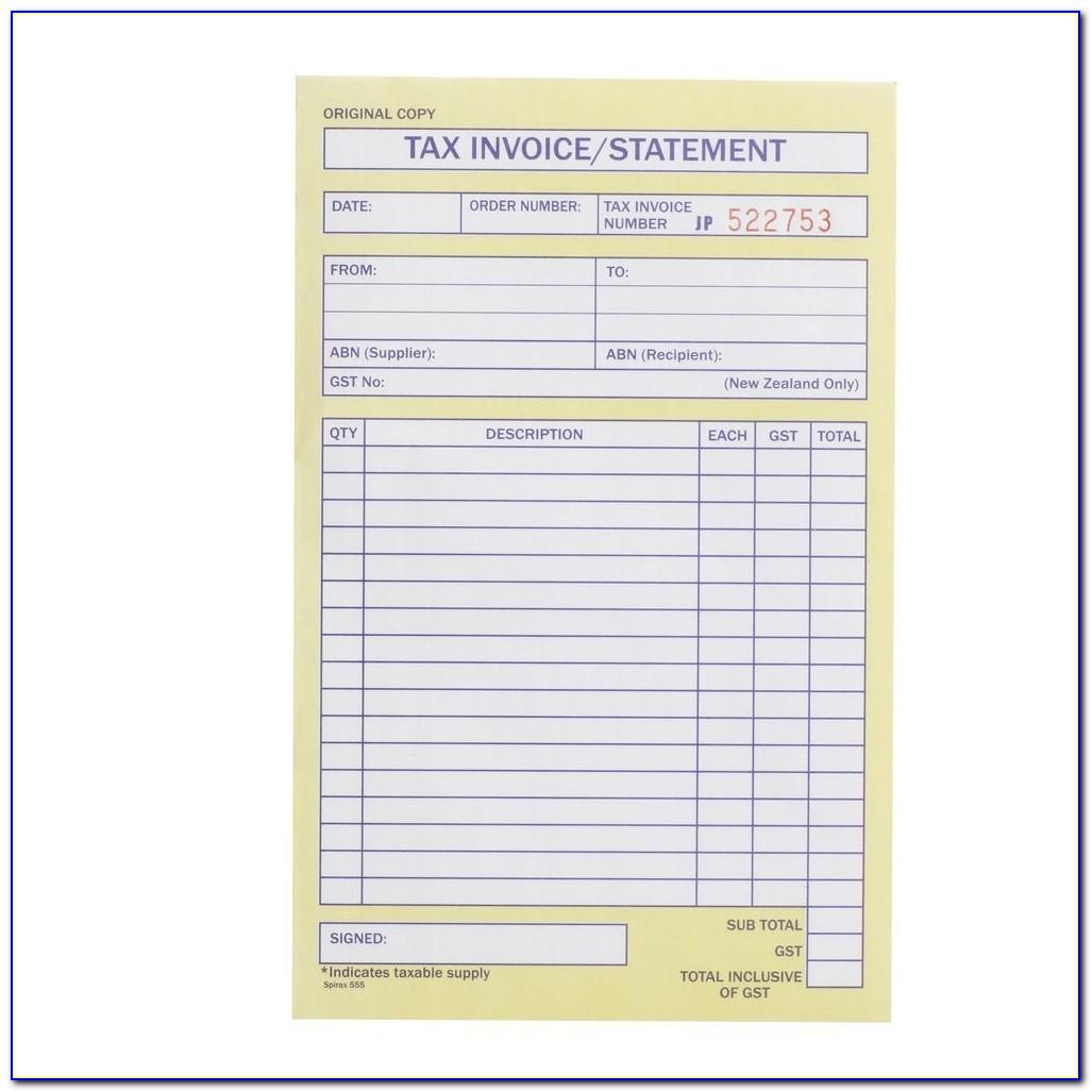 Tax Invoice Template Excel Free Download