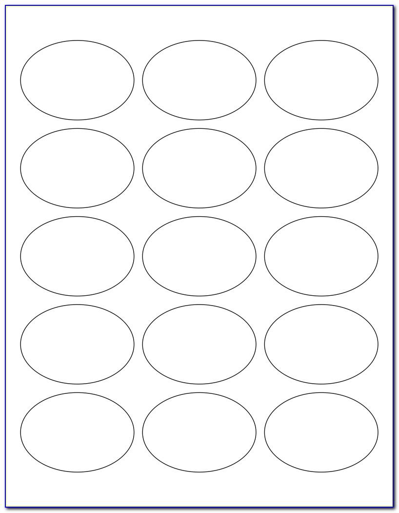 Template For 2.5 Circle Labels